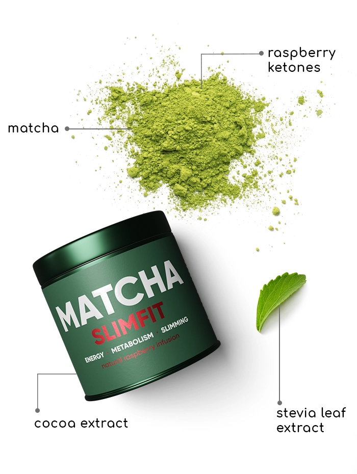 2 Step Matcha Berry Program | WOWTEA WEB PP Matcha Slimfit ingredients