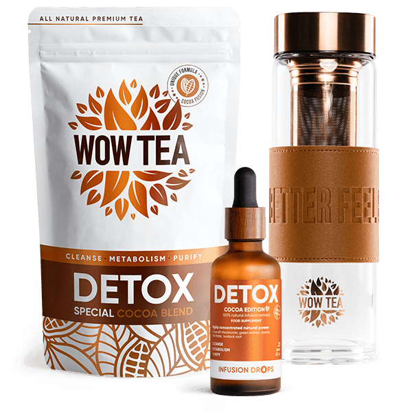 Trio Cocoa Infusion Set | wowtea web ID cocoa detox drops detox tea black bottle cocoa