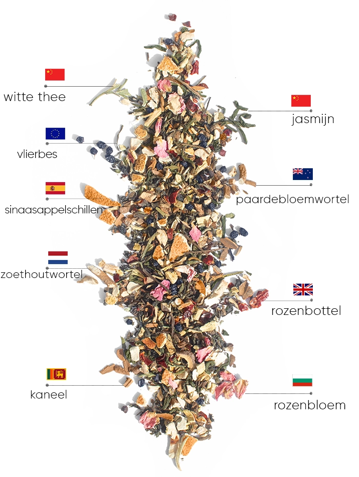 Pure Beauty Thee | WOW TEA Belgium 🇧🇪 Pure Beauty Thee | WOWTEA WEB PP Beauty Tea Ingredients NL