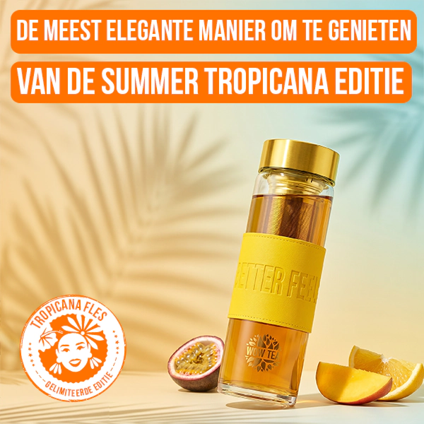 Stijlvolle Tropicana-theefles | WOW TEA Stylish Tropicana Bottle PP Gallery 600x600 2 NL 1
