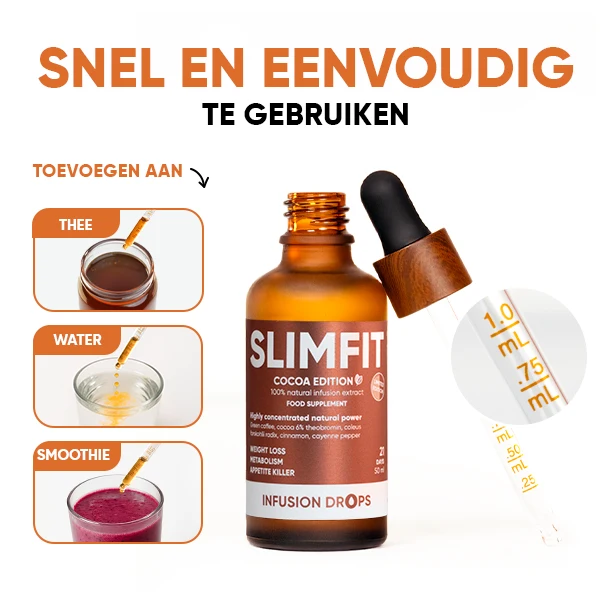 Cocoa Slimfit Infusion Set | WOWTEA Slimfit Cocoa infusion drops PP Gallery 600x600 8 NL