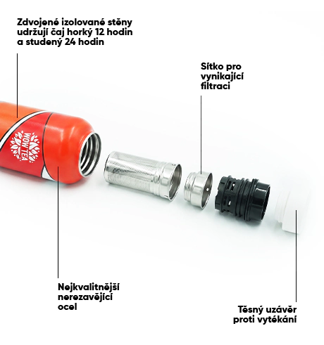 Termoska ARTea se sítkem | wowtea web artea bottle parts M CZ