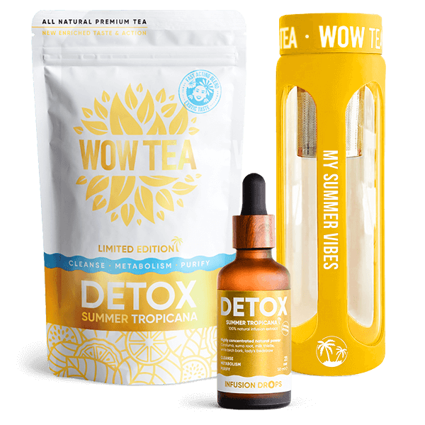 Beach body pure set | Drops Detoxt upsale Detox Tea Bottle