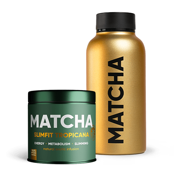 Summer Matcha Slimfit Set | Matcha bottle matcha slimfit tropicana min 1