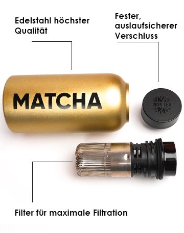 Matcha-Flasche | WOW Tea Deutschland 🇩🇪 Matcha-Flasche | thermos matcha parts m DE