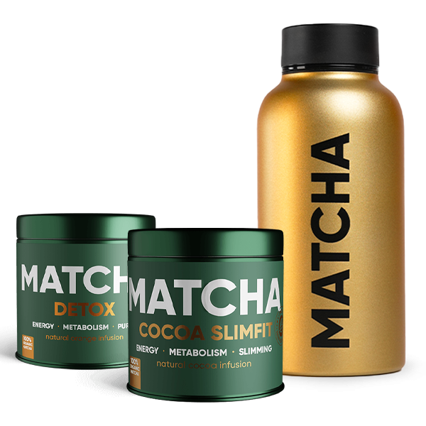 2-Schritt Matcha Cocoa Programm Plus | cocoa matcha detox matcha thermos