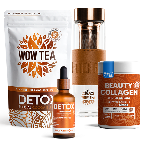 21 Trio Cocoa Detox Programm Plus | detox drops collagen bottle