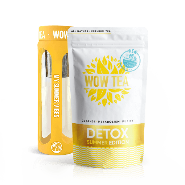 Summer Detox Te + Te flaske (Gul)