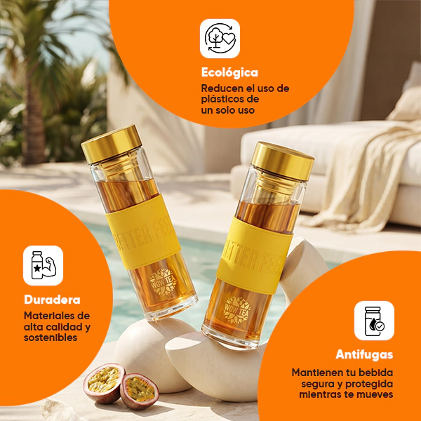 Elegante botella de té Tropicana | WOW TEA Stylish Tropicana Bottle PP Gallery 600x600 3 ES