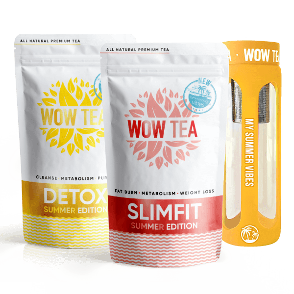 Summer Detox Thé + Summer Slimfit Thé + Bouteille de Thé (Jaune)