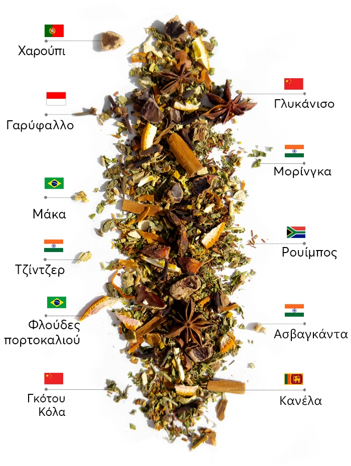 Cocoa Wellness τσάι | WOW Tea Greece 🇬🇷 Cocoa Wellness τσάι | WOWTEA WEB PP Wellness Cocoa Tea Ingredients GR