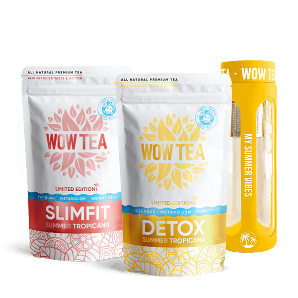 2 lépéses Biofit Tropicana Program Plus | WOWTEA web PP Summer editions Detox Upsale detox slimfit bottle