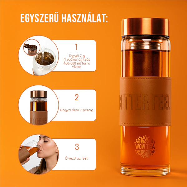 Stílusos Teás Üveg | WOWTEA Cocoa Bottle PP Gallery 600x600 07export HU