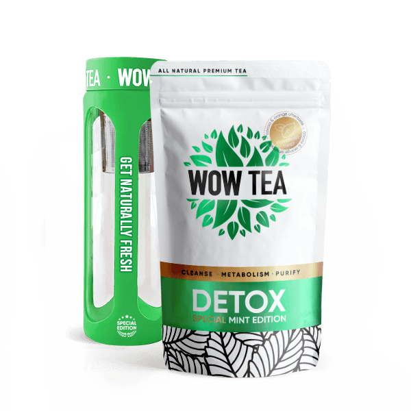 Mint Detox Tea + Green Tea Bottle