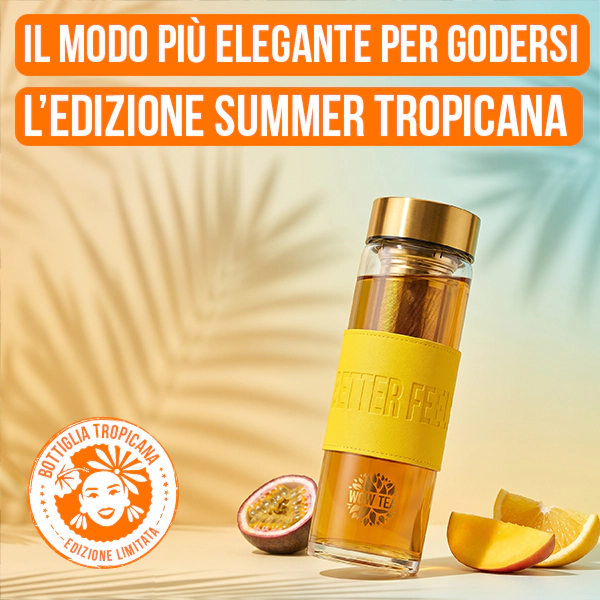 Elegante bottiglia da tè Tropicana | WOW TEA Stylish Tropicana Bottle PP Gallery 600x600 2 IT