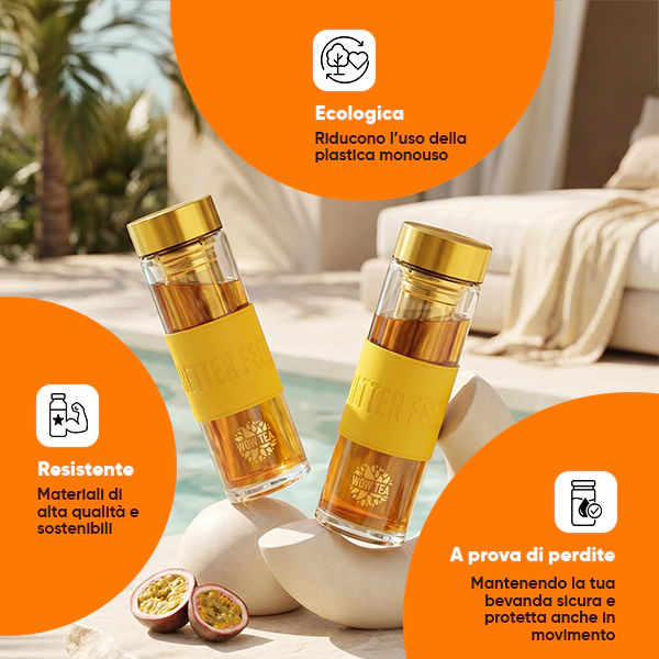 Elegante bottiglia da tè Tropicana | WOW TEA Stylish Tropicana Bottle PP Gallery 600x600 3 IT