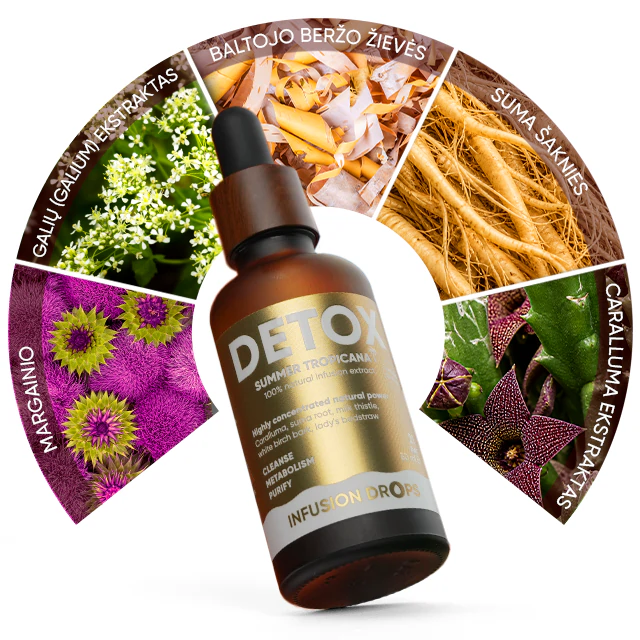 Detox Tropicana Infusion Drops | WOWTEA DETOX TROPICANA Infusion Drops Ingredients LT