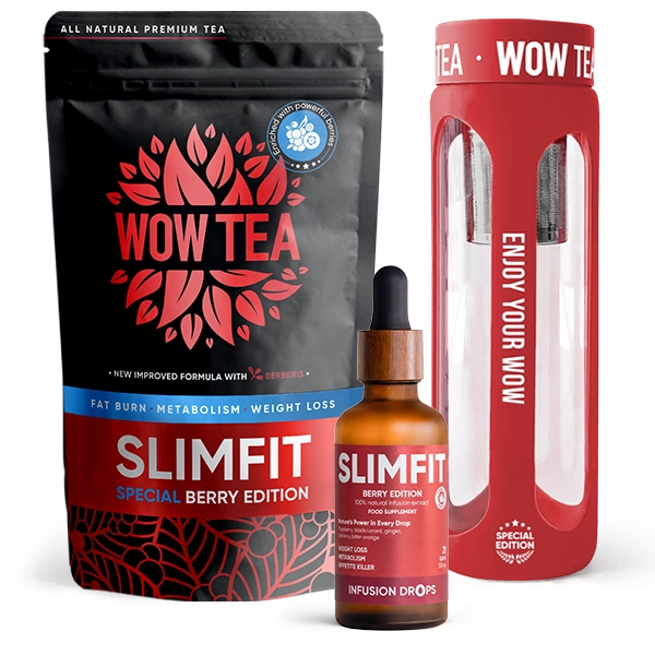 Trio Berry Infusion SlimFit Set | bundle tea drops bottle slimfit