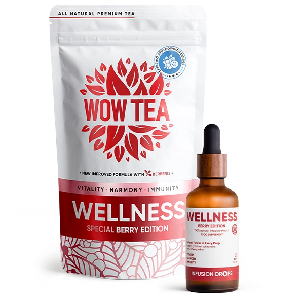 Double Berry Wellness Infusion | bundle tea drops wellness