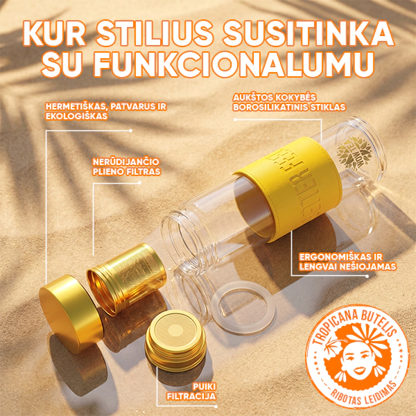 Stilingas Tropicana arbatos buteliukas | WOW TEA Stylish Tropicana Bottle PP Gallery 600x600 4 LT