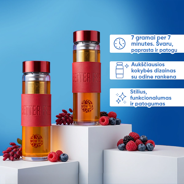 Stilingas Berry arbatos buteliukas | WOW TEA NEW STYLISH BERRY BOTTLE GALLERY 5 LT 1