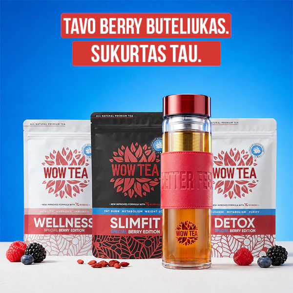 Stilingas Berry arbatos buteliukas | WOW TEA NEW STYLISH BERRY BOTTLE GALLERY 7 LT 1
