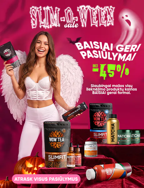Pagrindinis puslapis | WOWTEA Slimoween 2026 WEB Index Banner M LT
