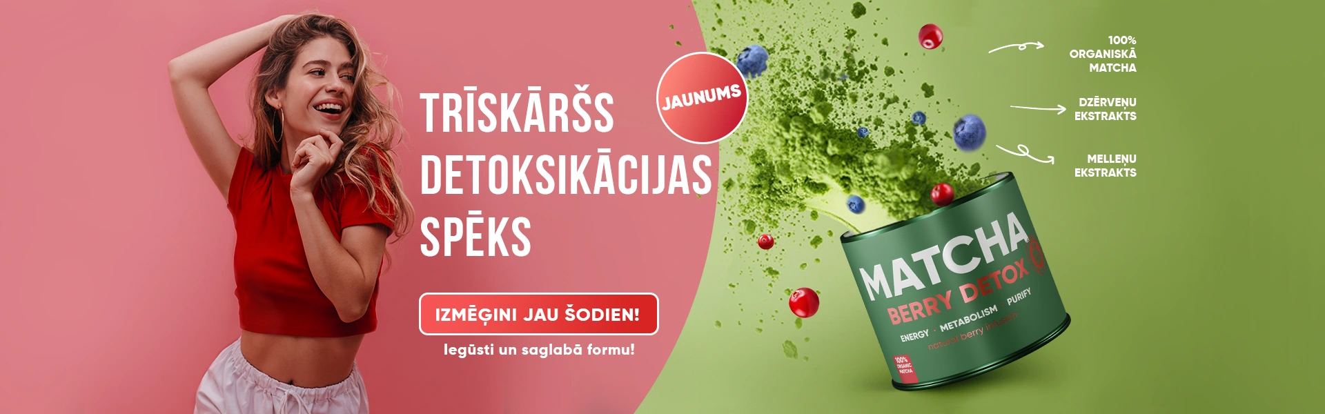 Matcha zaļās tējas pulveris