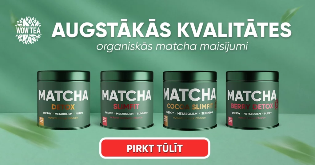 Matcha zaļās tējas pulveris