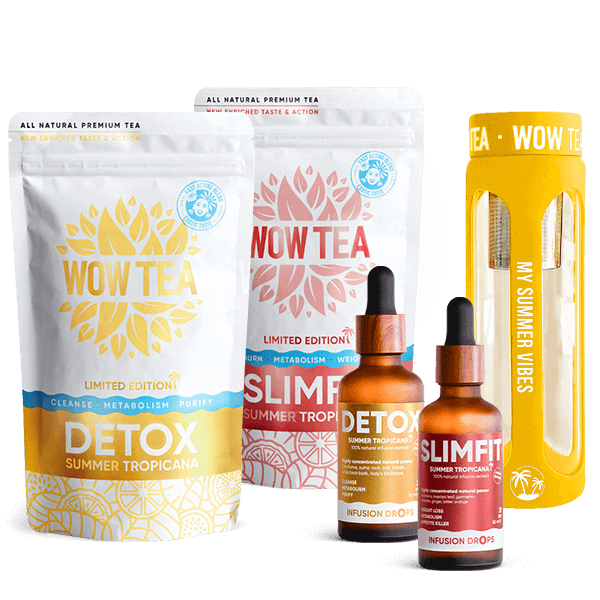 Sunshine sculpt pack | Drops Slimfit upsale Slimfit Detox Tea Drops Bottle