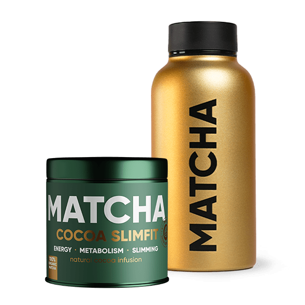 Next-gen Matcha Set | Matcha bottle matcha cacao slimfit