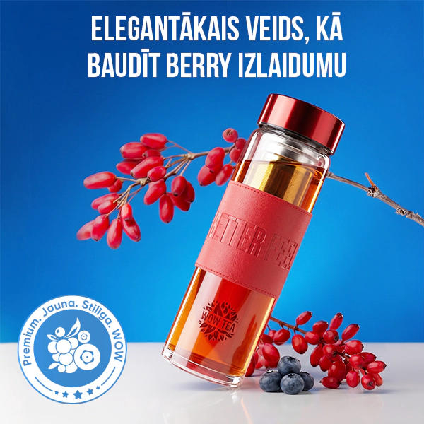 Stilīgā Berry pudele tējai | WOW TEA NEW STYLISH BERRY BOTTLE GALLERY 1 LV 1