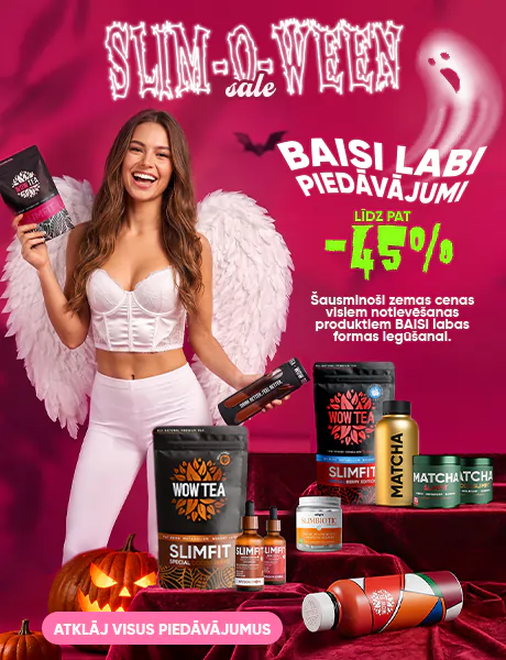 Sākumlapa | WOW Tea Latvia 🇱🇻 Sākumlapa | WOWTEA Slimoween 2026 WEB Index Banner M LV