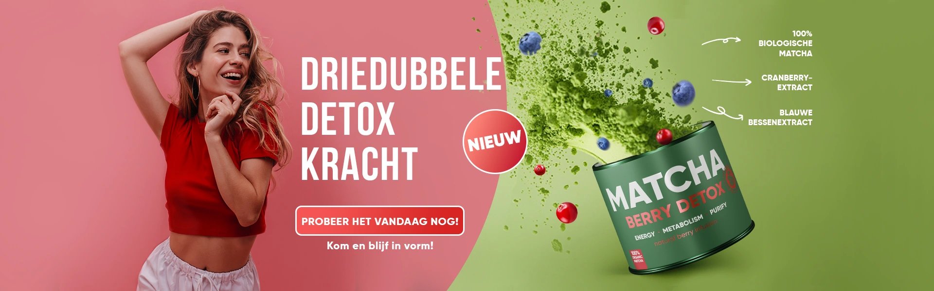 Groene thee matcha poeder