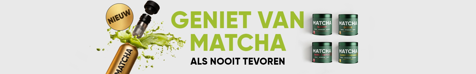 Groene thee matcha poeder