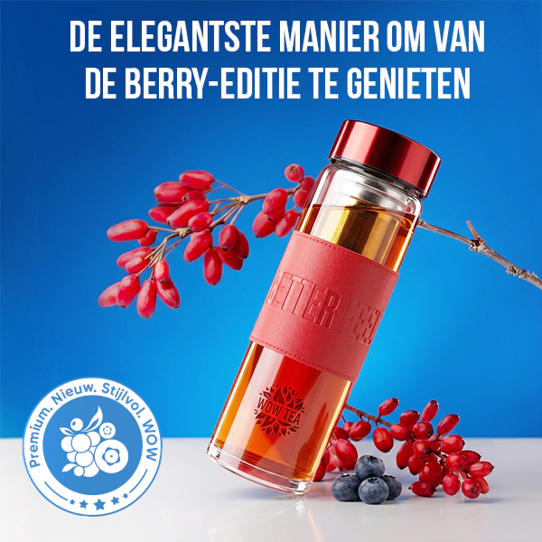 Stijlvolle Berry theefles | WOW TEA NEW STYLISH BERRY BOTTLE GALLERY 1 NL 1