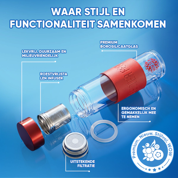 Stijlvolle Berry theefles | WOW TEA NEW STYLISH BERRY BOTTLE GALLERY 3 NL 1