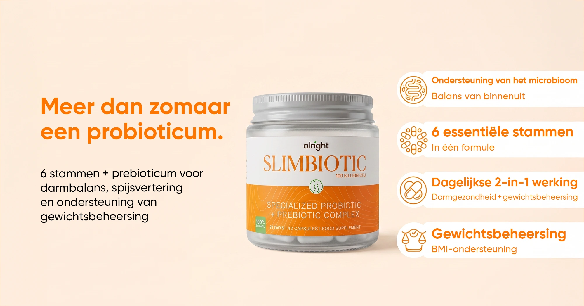 Hoe beïnvloedt een probioticum het darmmicrobioom? | wowtea blog slimbiotic 2 NL