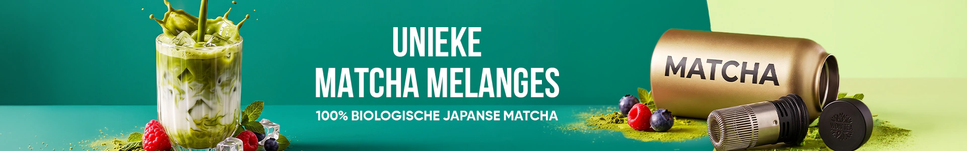 Groene thee matcha poeder