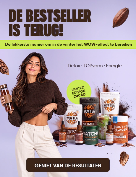 Huis | WOW TEA Dutch 🇳🇱 Huis | wow tea web index banner cocoa back in stock 2026 m NL