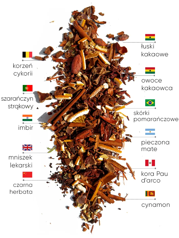 Cocoa Slimfit Herbata | WOWTEA WEB PP Slimfit Cocoa Tea Ingredients PL