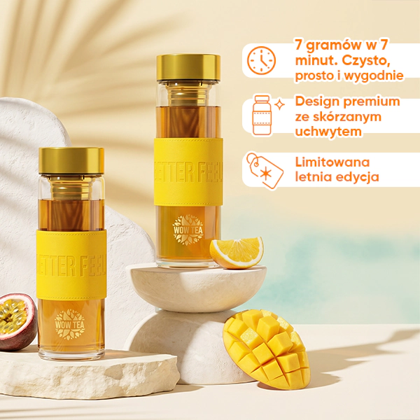 Stylowa butelka do herbaty Tropicana | WOW TEA Stylish Tropicana Bottle PP Gallery 600x600 6 PL