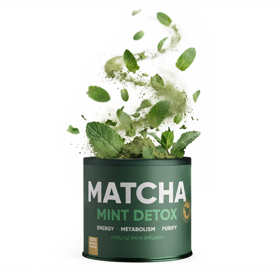 Matcha Mint Detox Herbata | WOW TEA Polska 🇵🇱 Matcha Mint Detox Herbata | wowtea web matcha mint pp banner 2 D copy