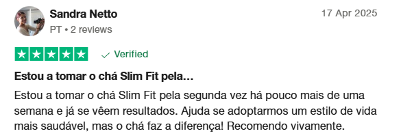 Chás para Emagrecer Trustpilot Opiniões