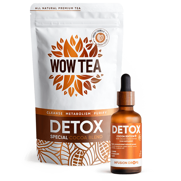 Double Cocoa Detox Infusion | wowtea web ID cocoa detox dropsdetox tea
