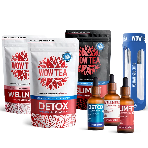 Berry Infusion Collection Plus | 3 teas 3 drops 1 bottle