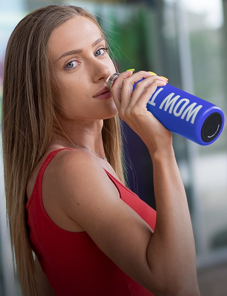 Booty Goals Band Úroveň 2 | WOW TEA WEB Blue Thermos PP Banner 1 good vibes only M