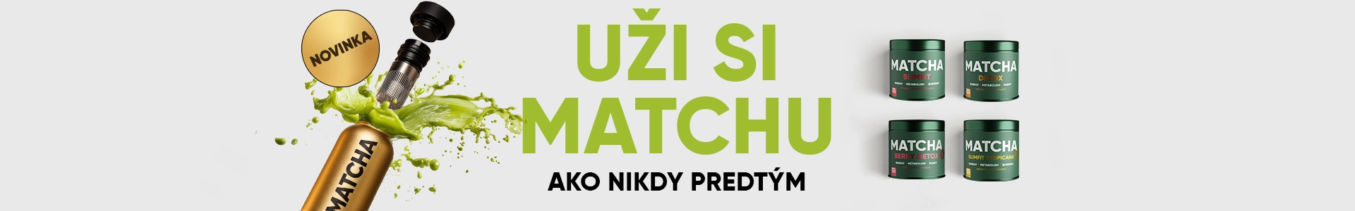 Prášok zeleného Matcha čaju