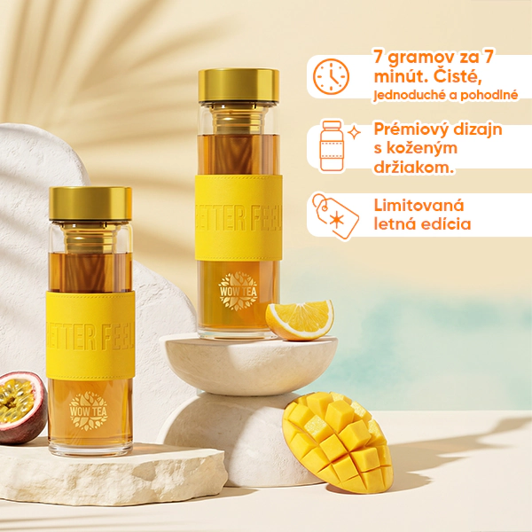 Štýlová čajová fľaša Tropicana | WOW TEA Stylish Tropicana Bottle PP Gallery 600x600 6 SK