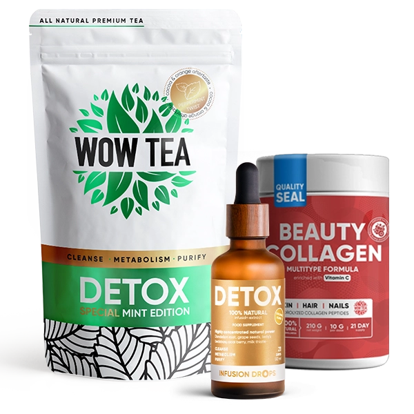 21 Trio Mint Detox Program | mint detox berry collagen detox drops